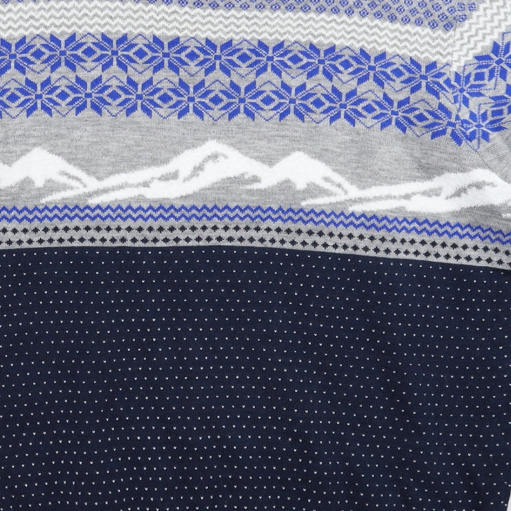 Marks and Spencer Mens Multicoloured  Knit Pullover Jumper Size M