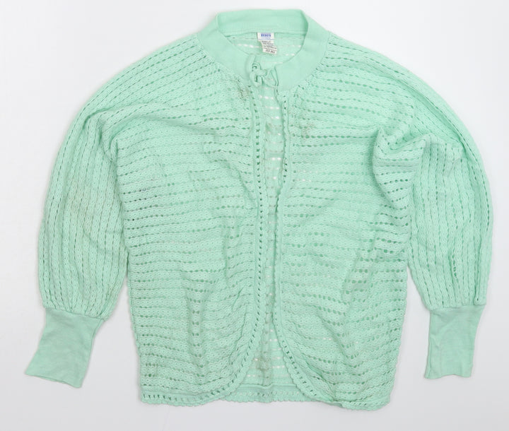 BHS Womens Green  Knit Cardigan Jumper Size L