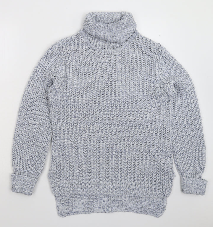 Lotties Womens Blue Knit Pullover Jumper Size 14