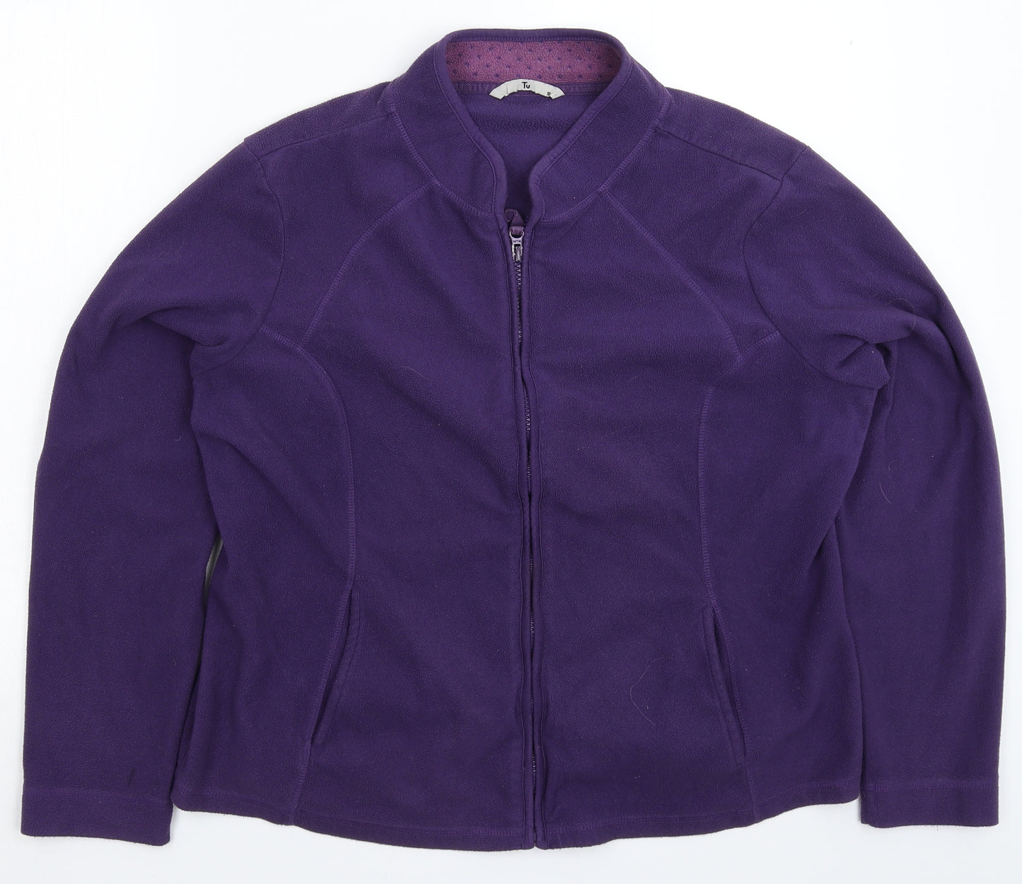 TU Womens Purple  Fleece Jacket  Size 18