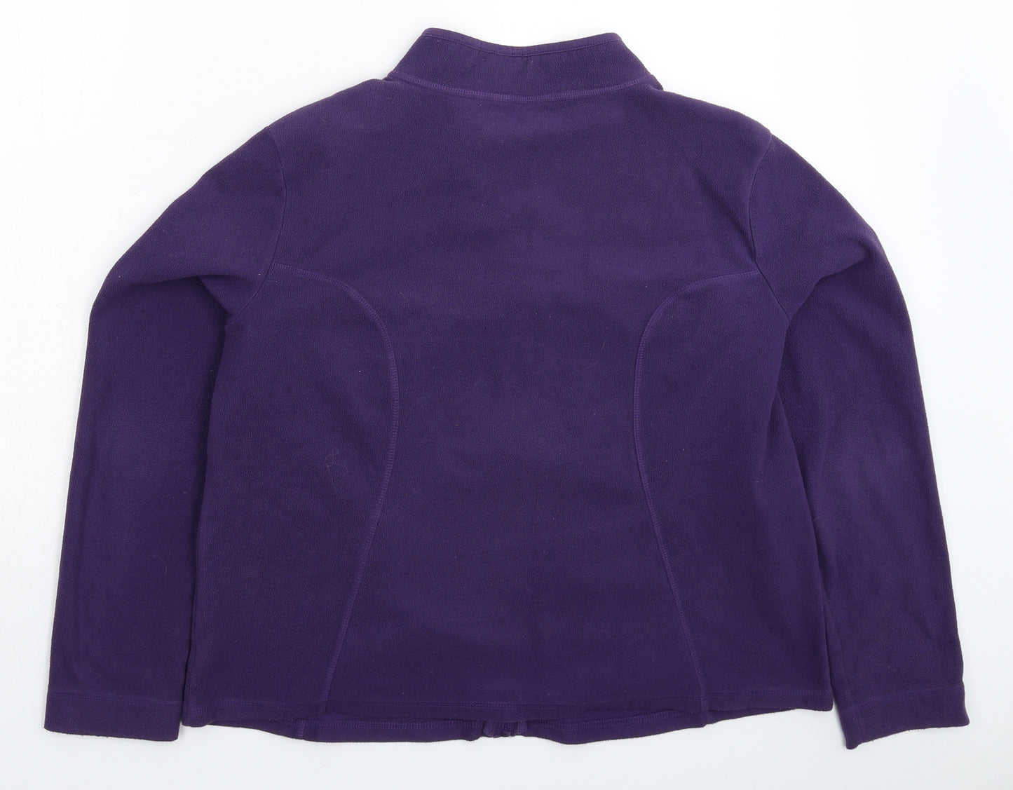 TU Womens Purple  Fleece Jacket  Size 18