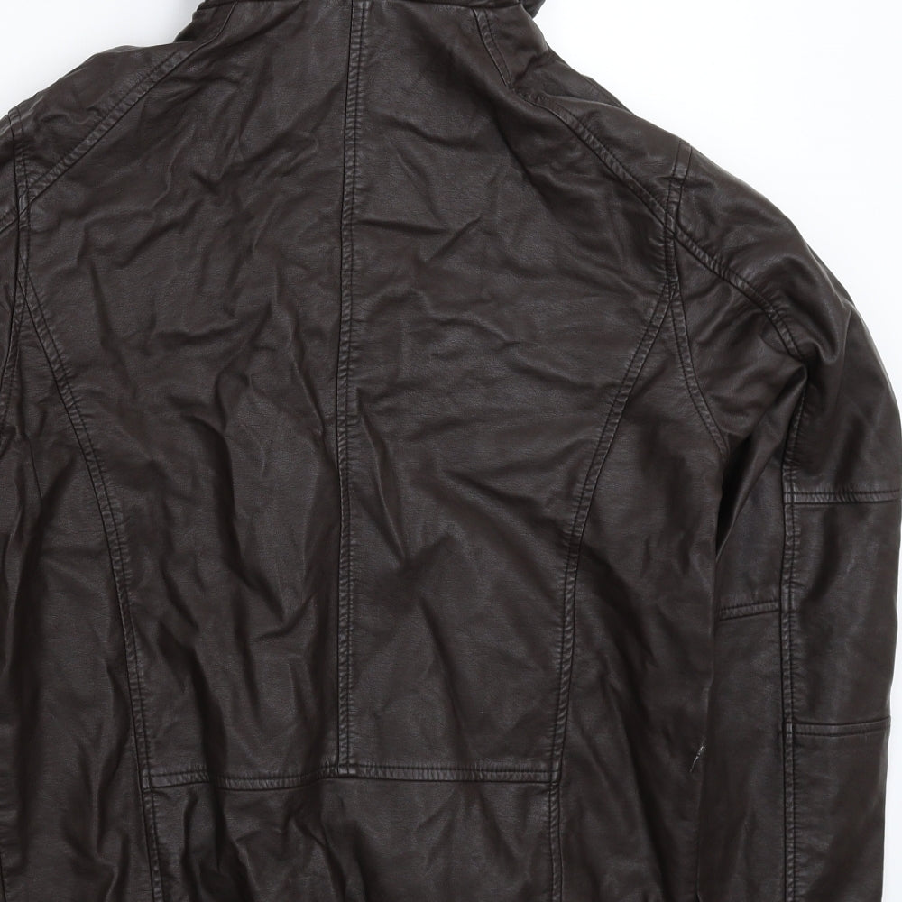 Cedar Wood State Mens Brown   Jacket  Size S  - Faux Leather
