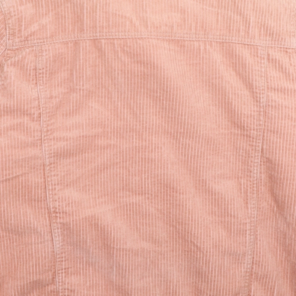 Denim & Co. Womens Beige  Corduroy Jacket  Size 18