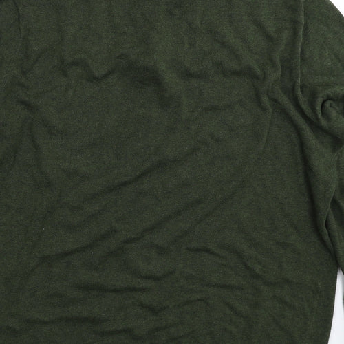 Topman Mens Green  Knit Pullover Jumper Size XL