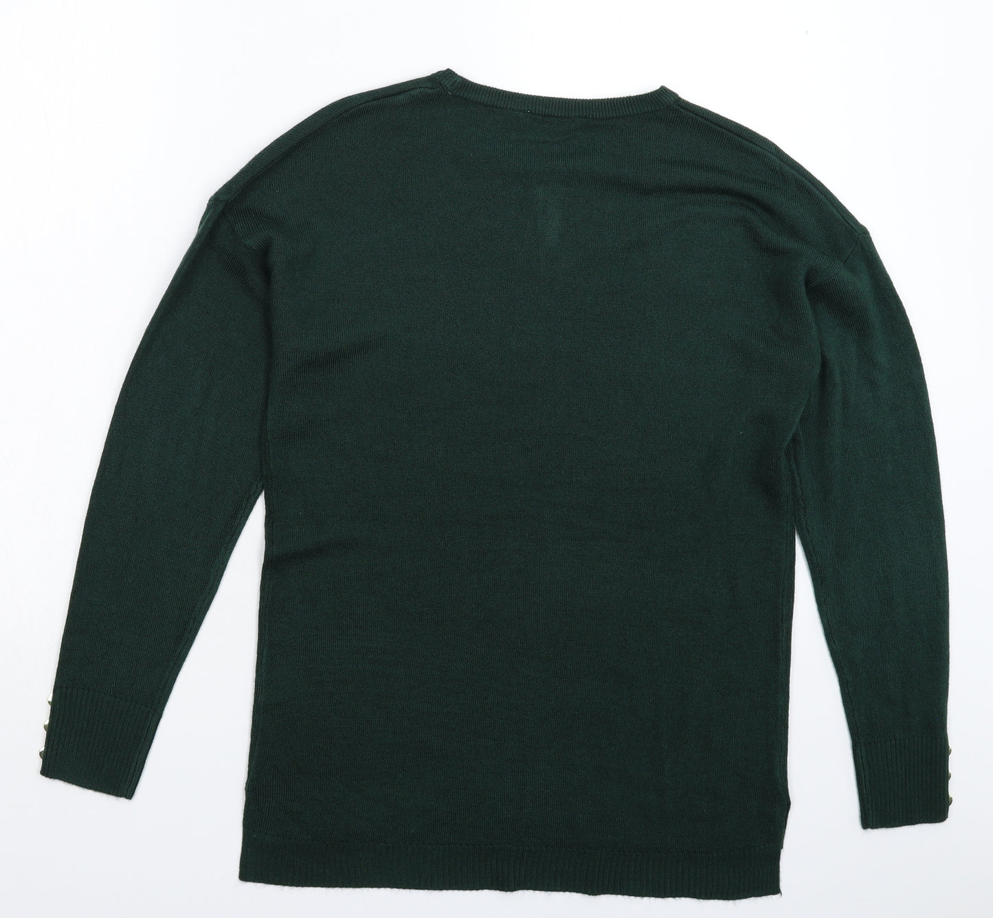 Pep&Co Womens Green  Knit Pullover Jumper Size 12