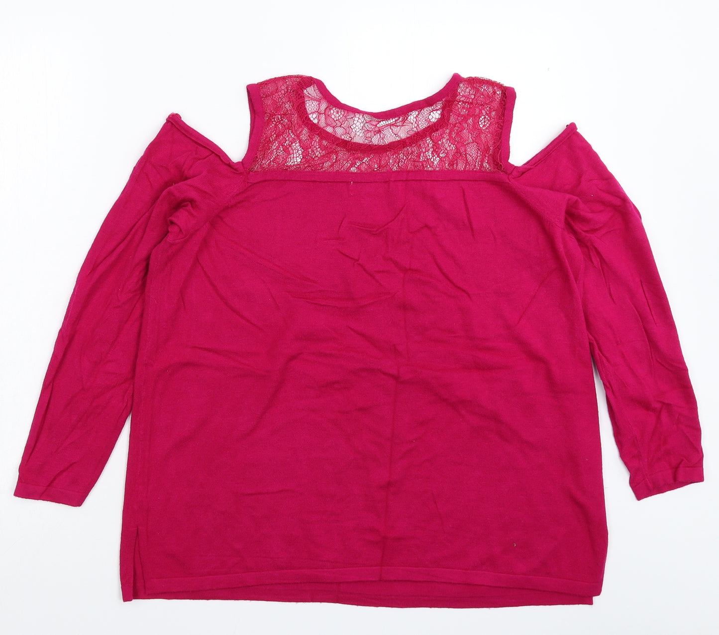 Matalan Womens Pink  Knit Pullover Jumper Size 12