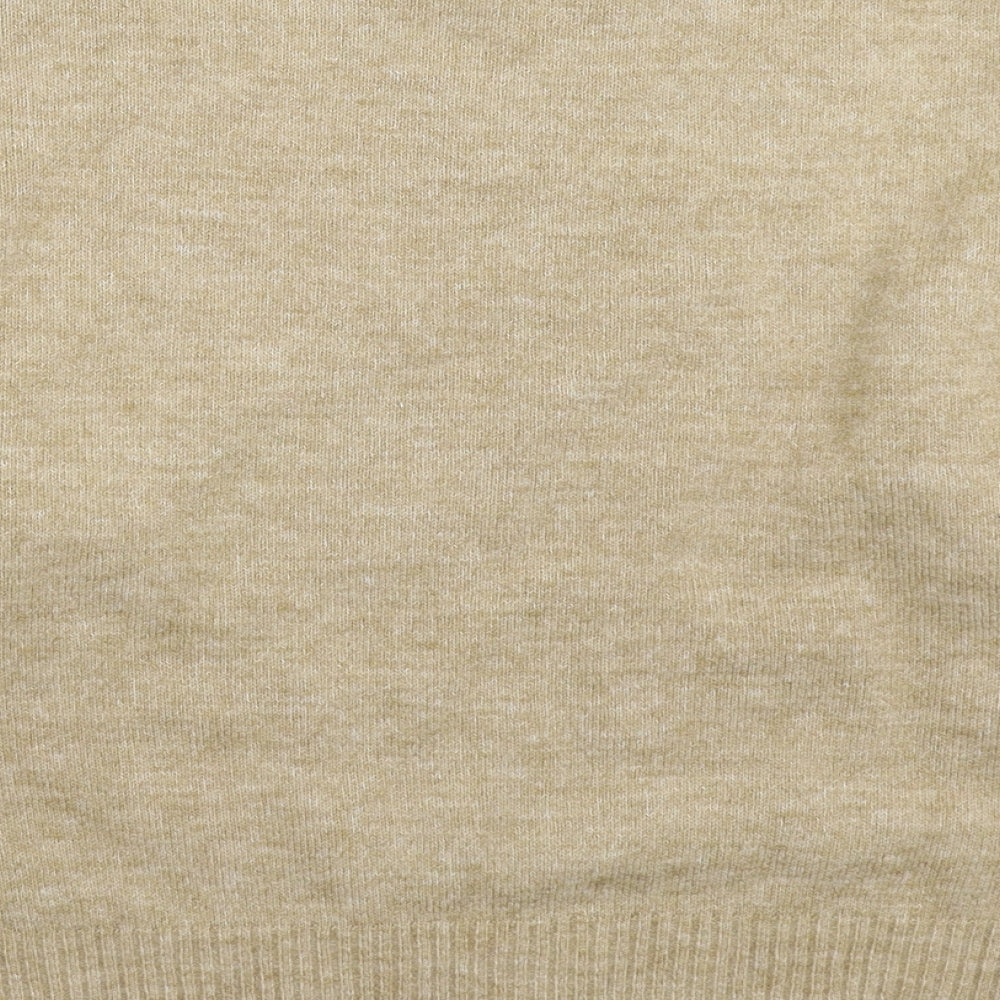 H&M Womens Beige  Knit Pullover Jumper Size XS