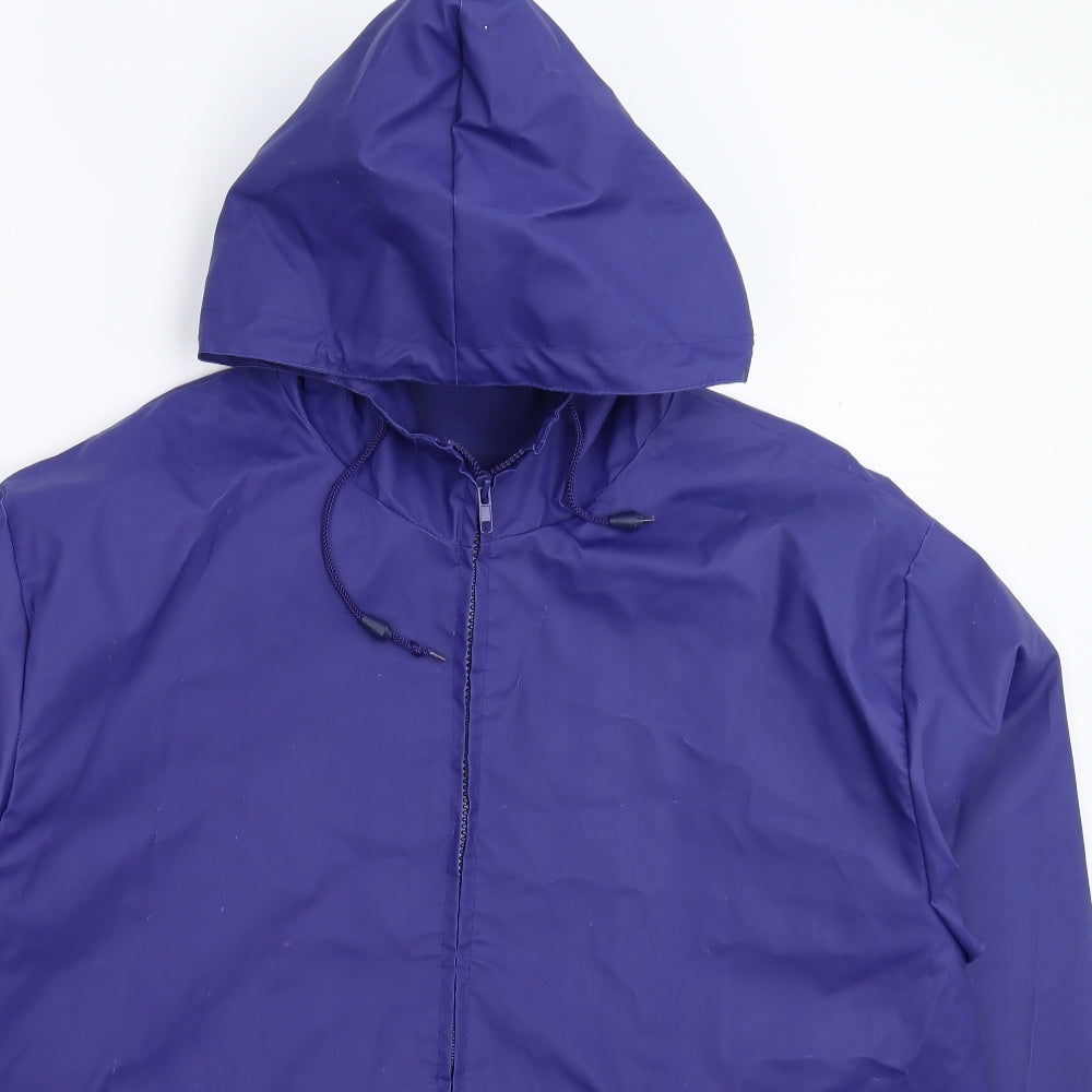 Preworn Mens Blue   Rain Coat Coat Size L