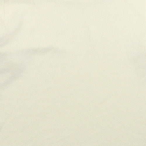 Collection Womens White  Knit Pullover Jumper Size L