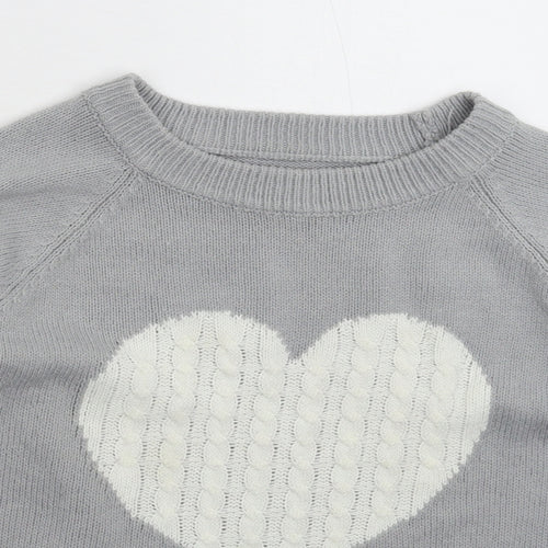 Preworn Womens Grey  Knit Pullover Jumper Size M