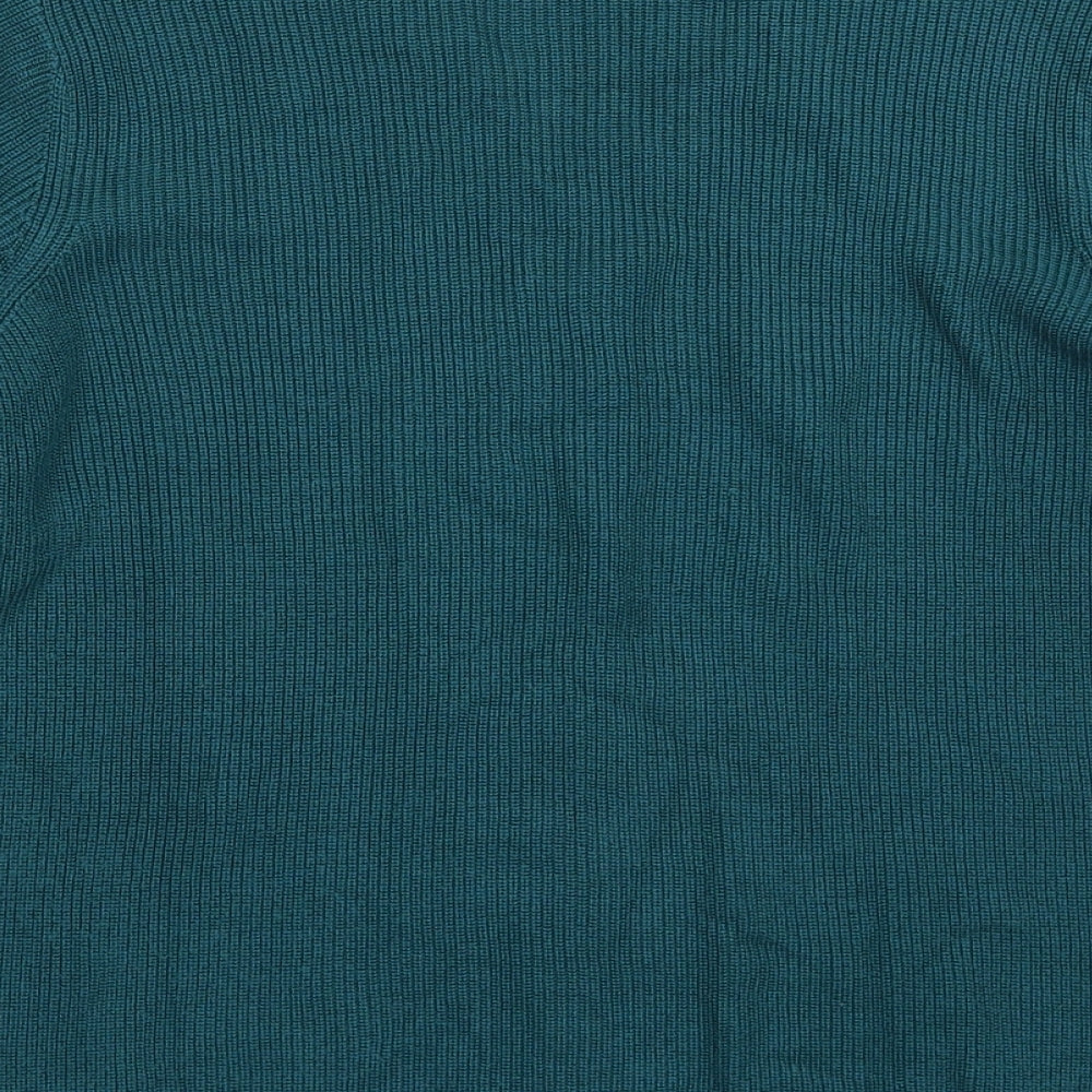 Marks and Spencer Womens Green  Knit Pullover Jumper Size 14
