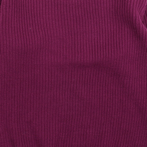 Charmant Womens Purple  Knit Pullover Jumper Size 14