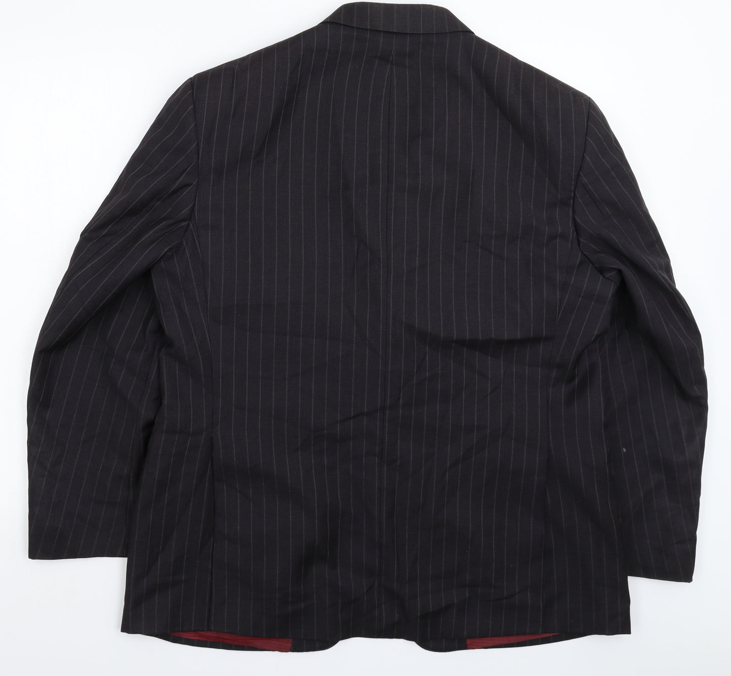 Marks and Spencer Mens Black Striped  Jacket Suit Jacket Size 44