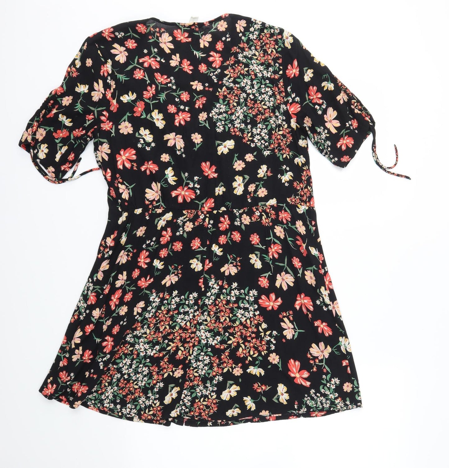 H&M Womens Multicoloured Floral  Fit & Flare  Size 10