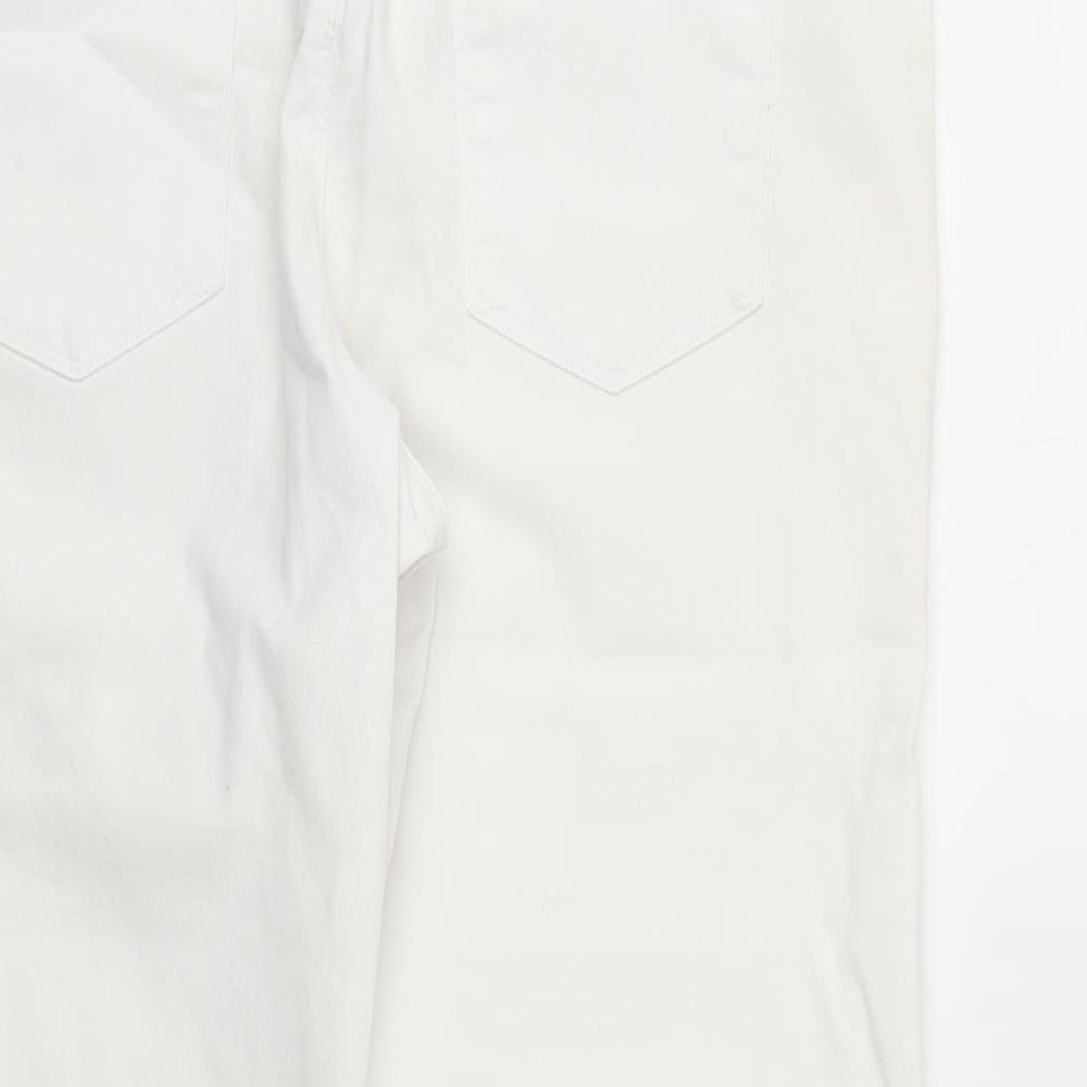 M&S Womens White   Skinny Jeans Size 16 L21 in