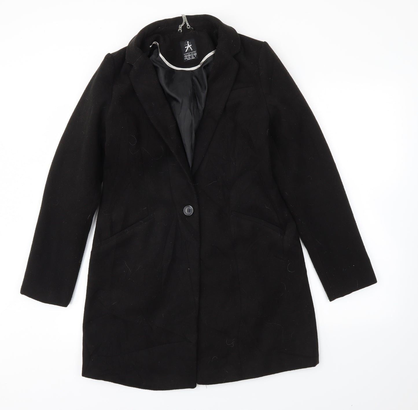 Primark Womens Black   Jacket Coat Size 10