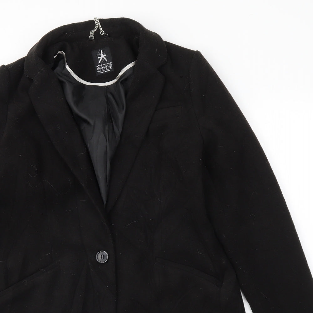 Primark Womens Black   Jacket Coat Size 10