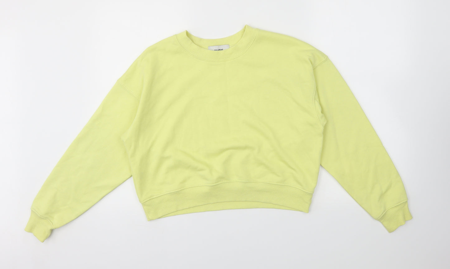 Pull&Bear Womens Yellow   Pullover Jumper Size S