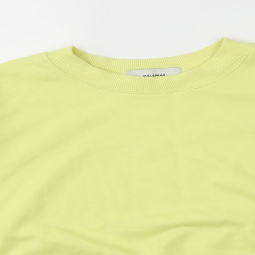 Pull&Bear Womens Yellow   Pullover Jumper Size S