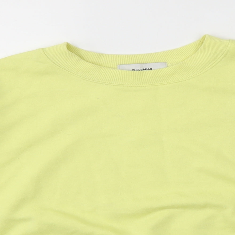 Pull&Bear Womens Yellow   Pullover Jumper Size S