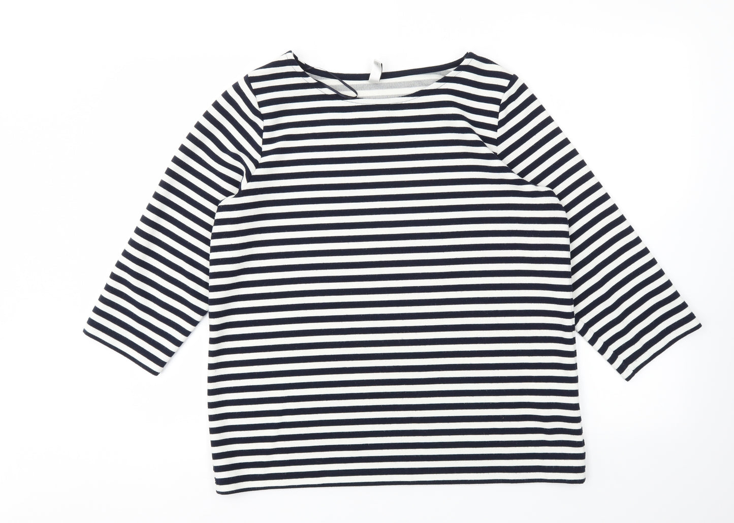 Soyaconcept Womens Blue Striped  Pullover Jumper Size L