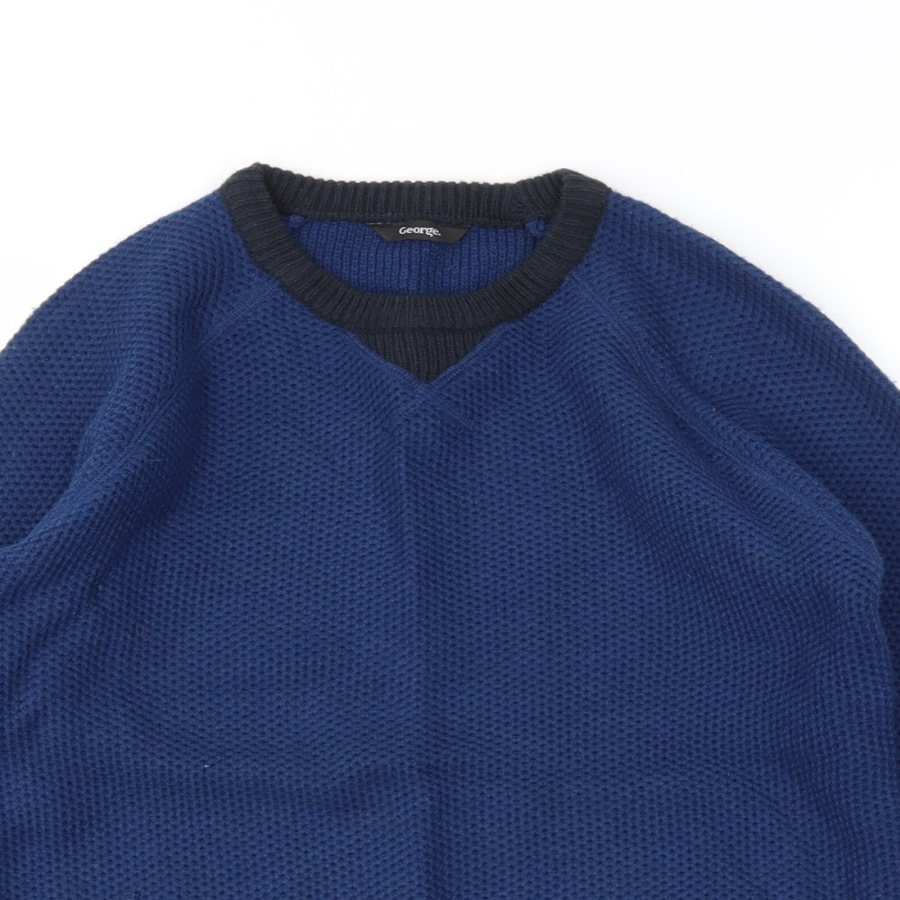 George Boys Blue   Pullover Jumper Size 11-12 Years