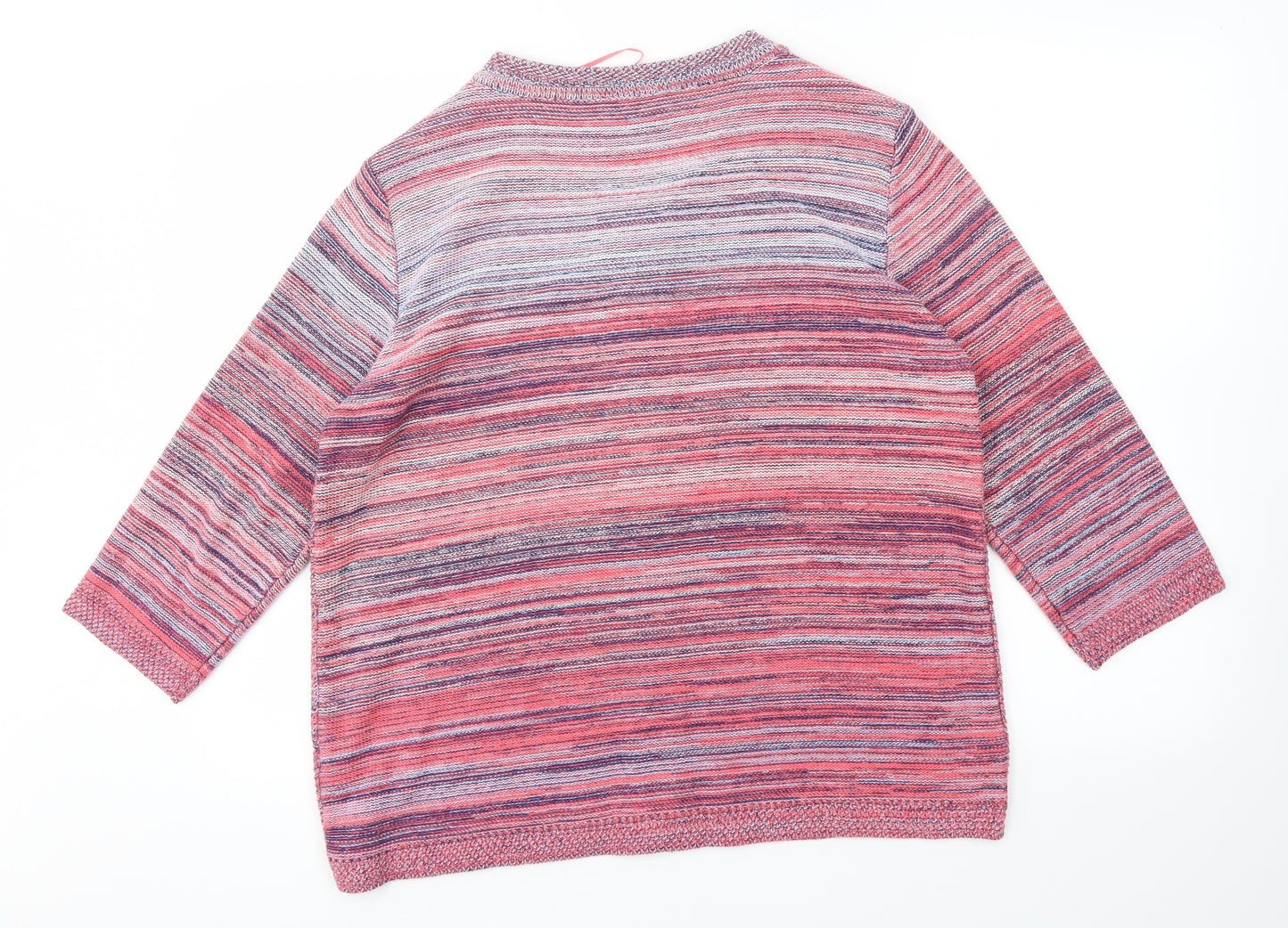 M&S Womens Pink   Full Zip Jumper Size 18