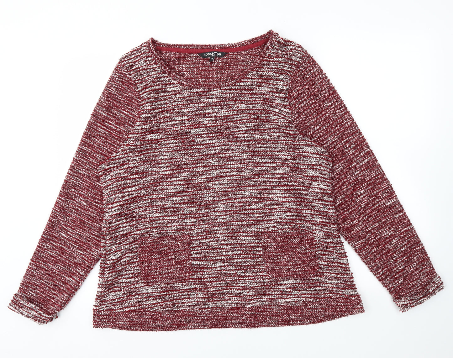 Debenhams Womens Red   Pullover Sweatshirt Size 18