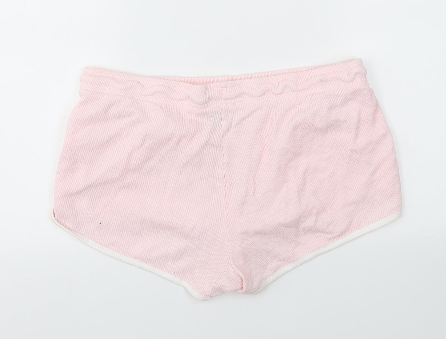 Primark Womens Pink   Cut-Off Shorts Size M - stretch waistband