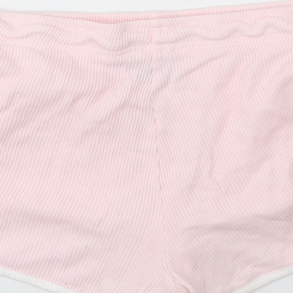 Primark Womens Pink   Cut-Off Shorts Size M - stretch waistband