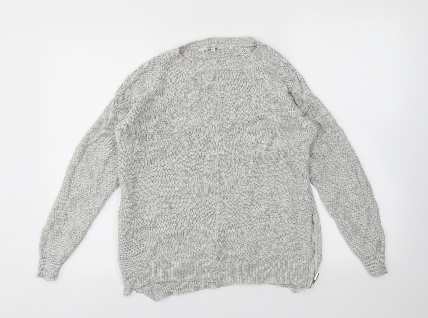 Peacocks Womens Grey   Pullover Jumper Size M