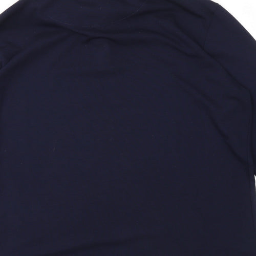 REMUSUMO Mens Blue   Pullover Sweatshirt Size XL