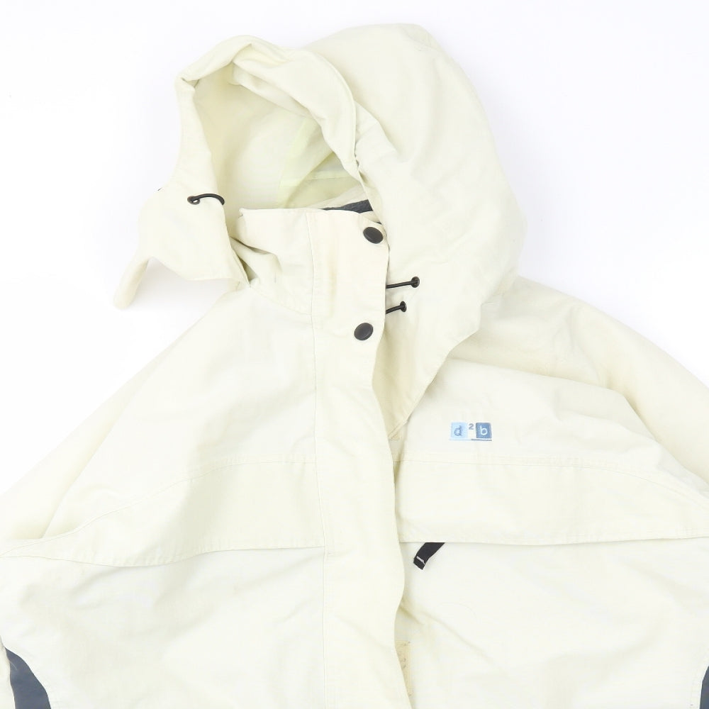 D2B Womens Ivory Paisley  Jacket Coat Size 14