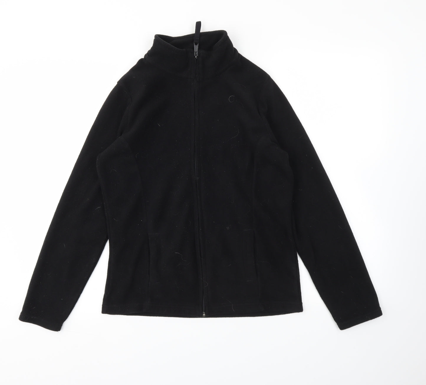 F&F Womens Black   Full Zip Jumper Size 10