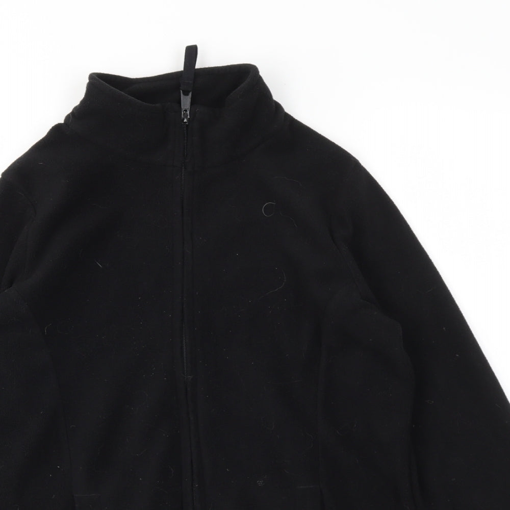 F&F Womens Black   Full Zip Jumper Size 10