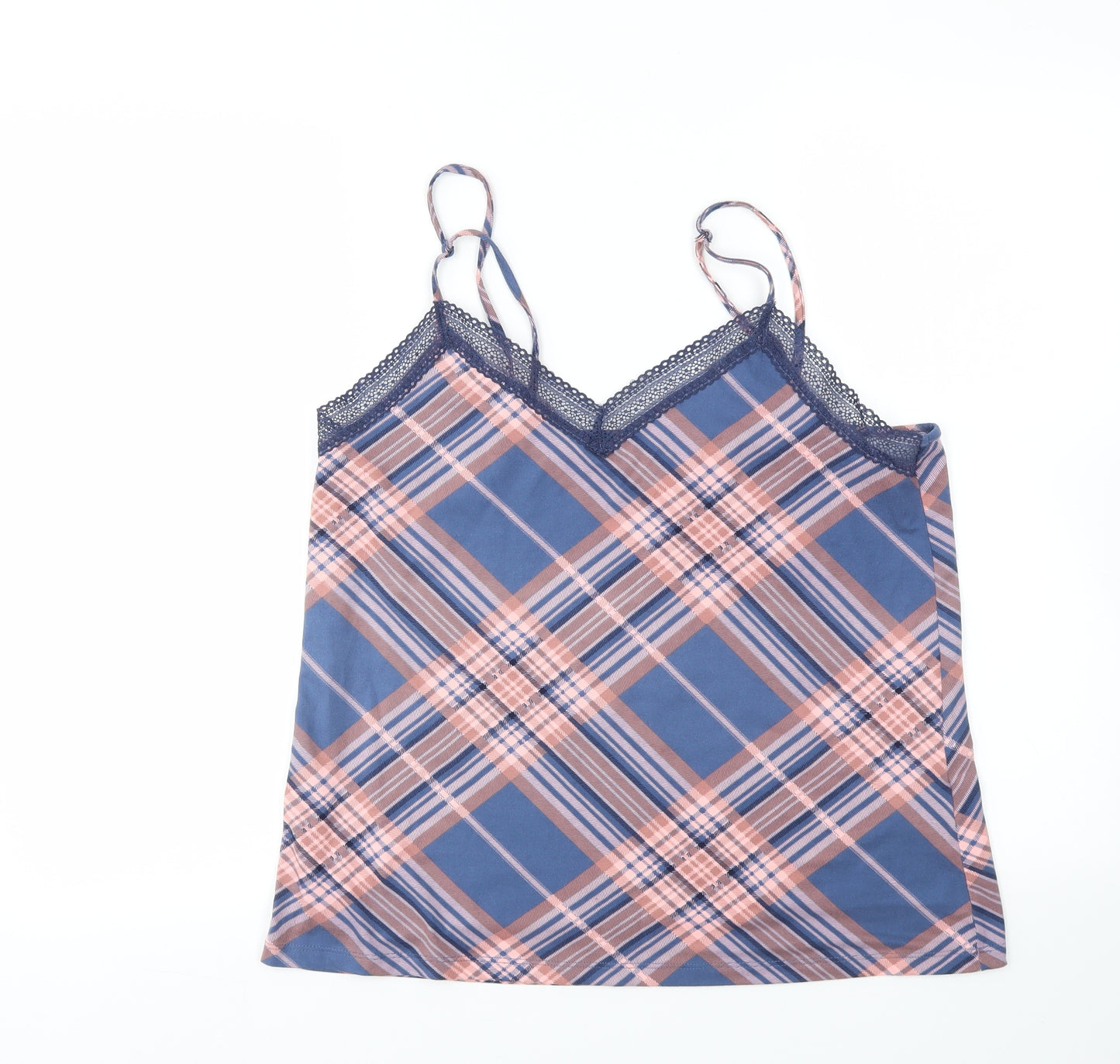 Matalan Womens Multicoloured Argyle/Diamond  Top Pyjama Top Size M