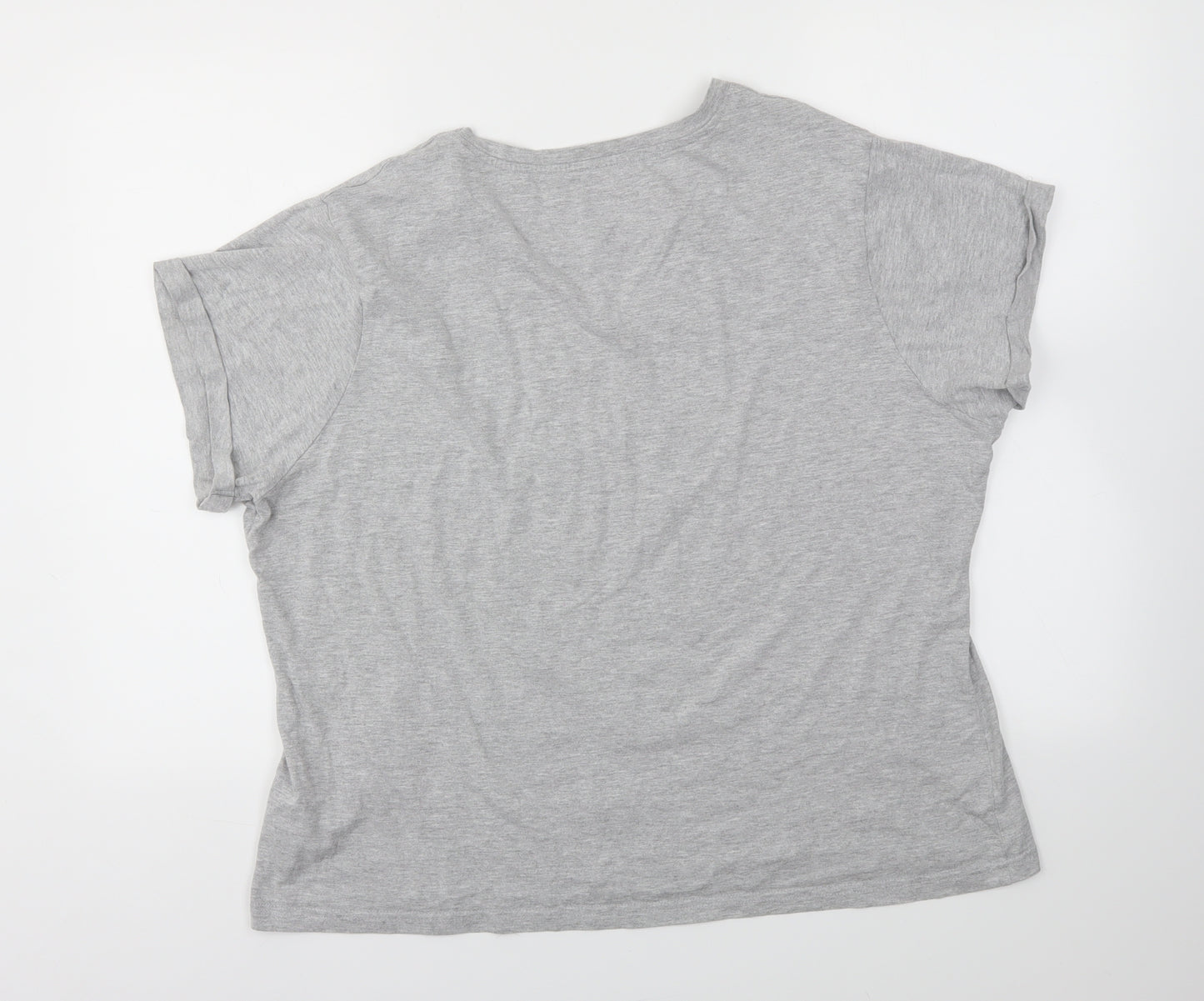 Primark Womens Grey Animal Print  Top Pyjama Top Size XL
