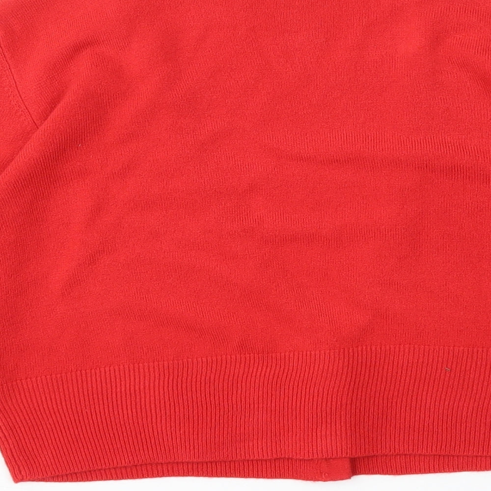 F&F Womens Red   Cardigan Jumper Size 14