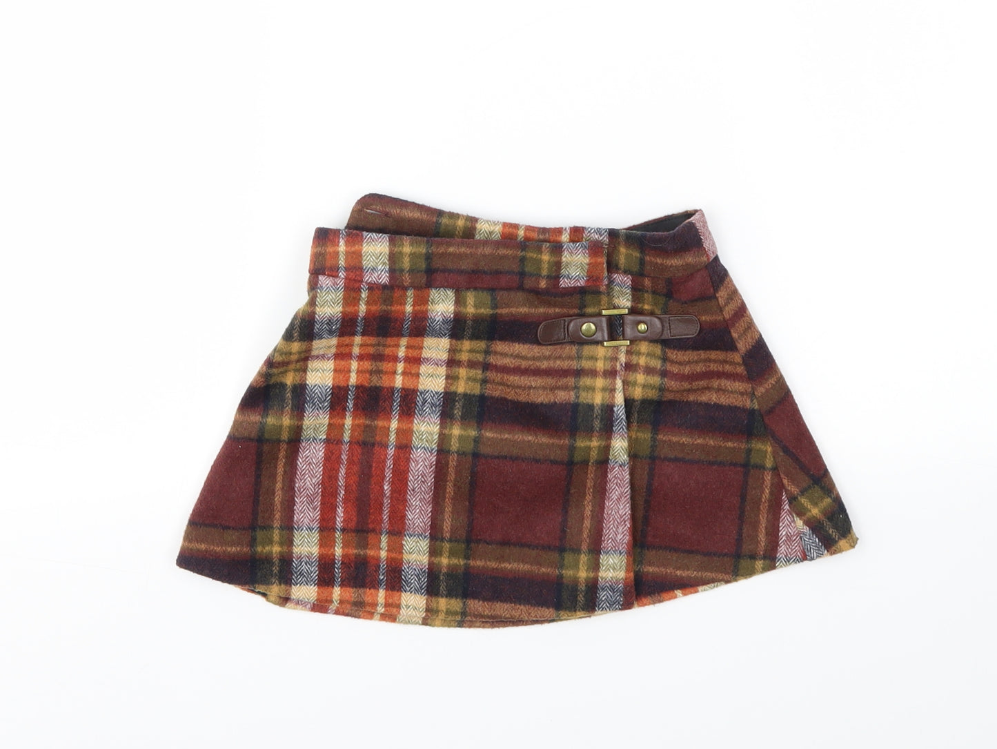 Dunnes Stores Girls Multicoloured Check  Flare Skirt Size 4 Years