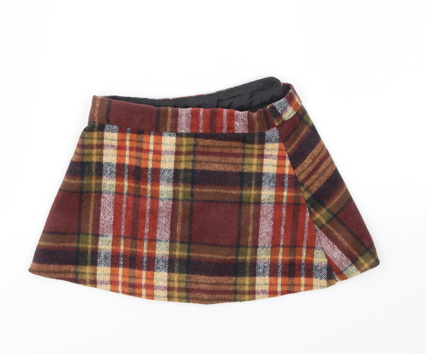 Dunnes Stores Girls Multicoloured Check  Flare Skirt Size 4 Years