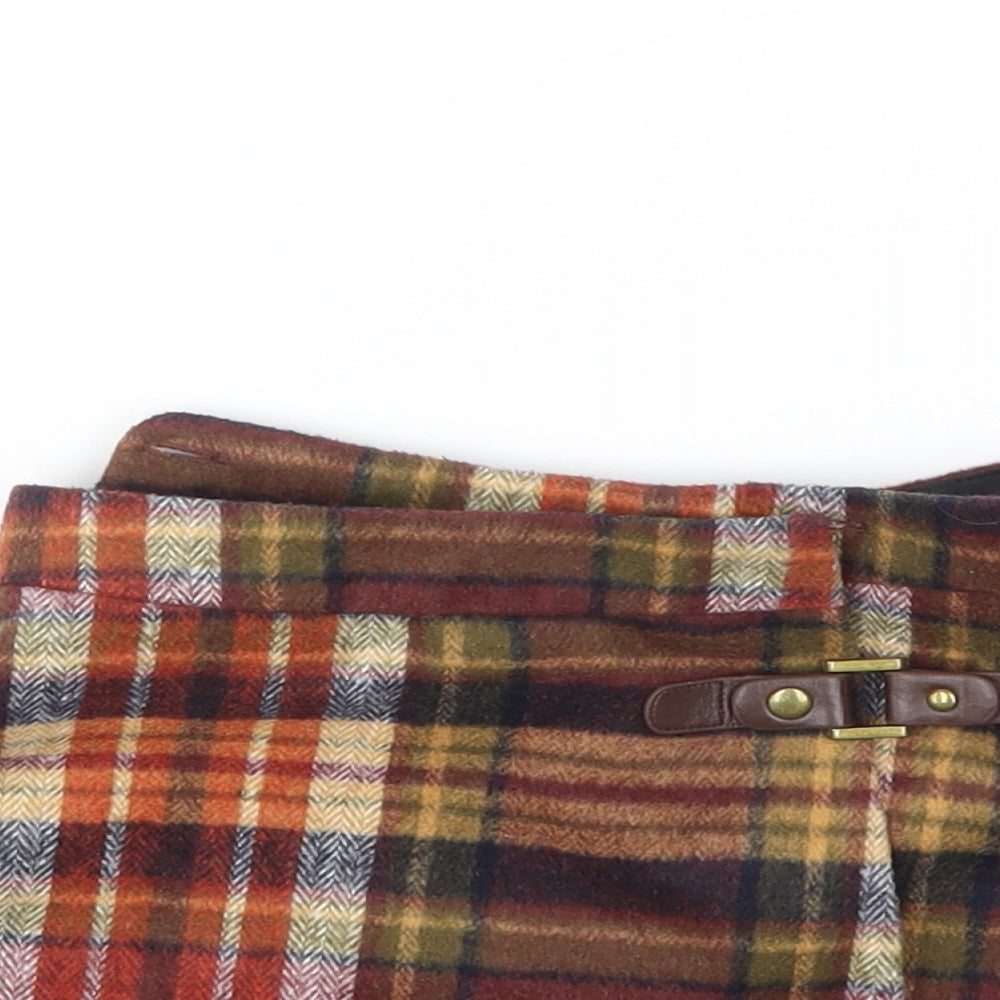 Dunnes Stores Girls Multicoloured Check  Flare Skirt Size 4 Years