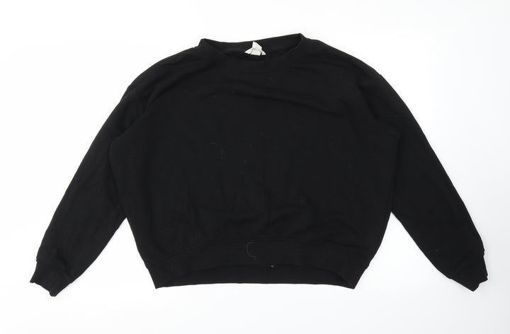 H&M Womens Black   Pullover Jumper Size M