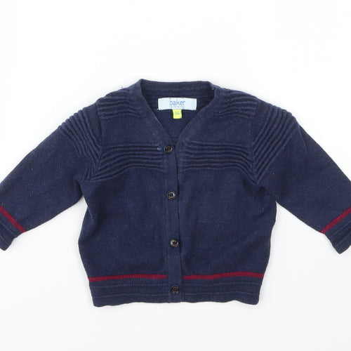 Debenhams Girls Blue   Cardigan Jumper Size 6-9 Months