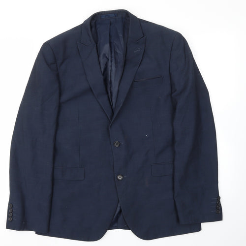 Cedar Wood State Mens Blue   Jacket Blazer Size 42