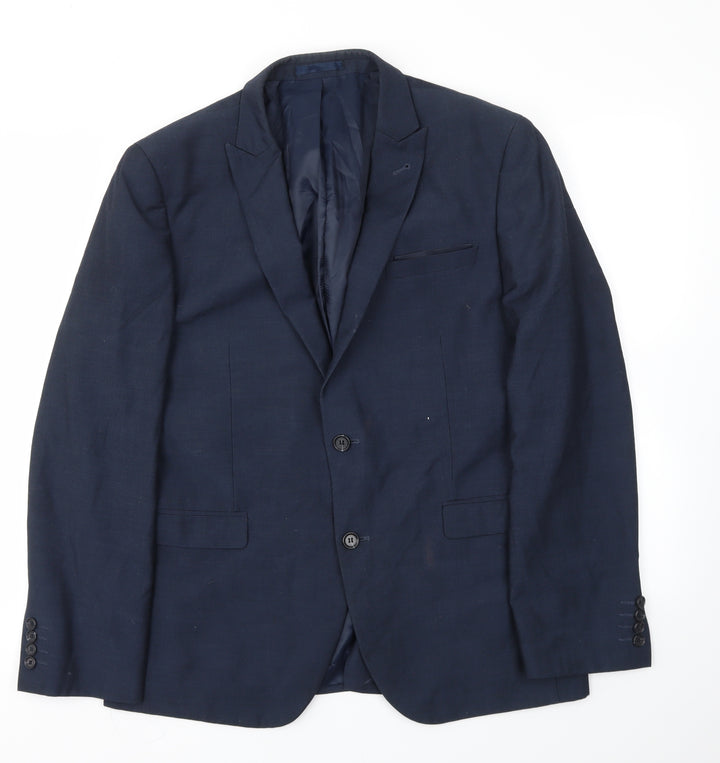 Cedar Wood State Mens Blue   Jacket Blazer Size 42