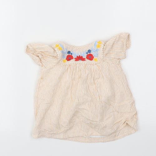 Nutmeg Girls Orange   Fit & Flare  Size 3-6 Months