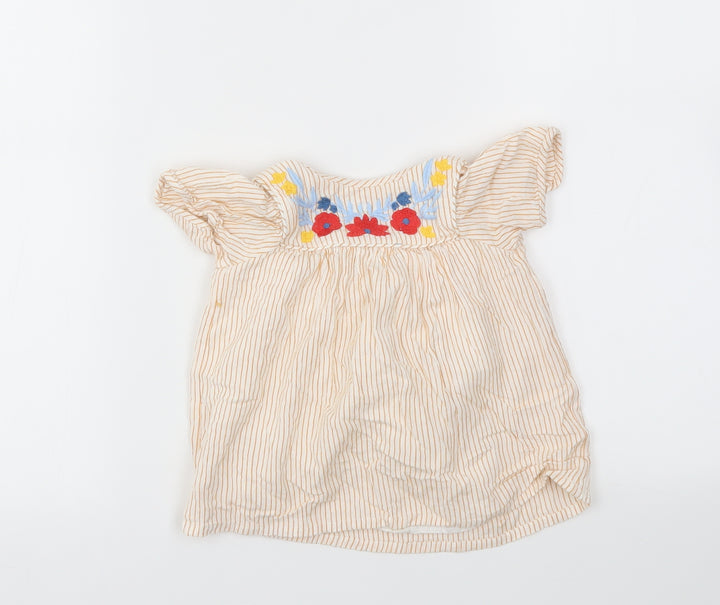 Nutmeg Girls Orange   Fit & Flare  Size 3-6 Months