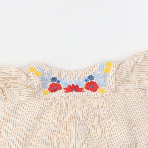 Nutmeg Girls Orange   Fit & Flare  Size 3-6 Months