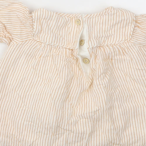 Nutmeg Girls Orange   Fit & Flare  Size 3-6 Months