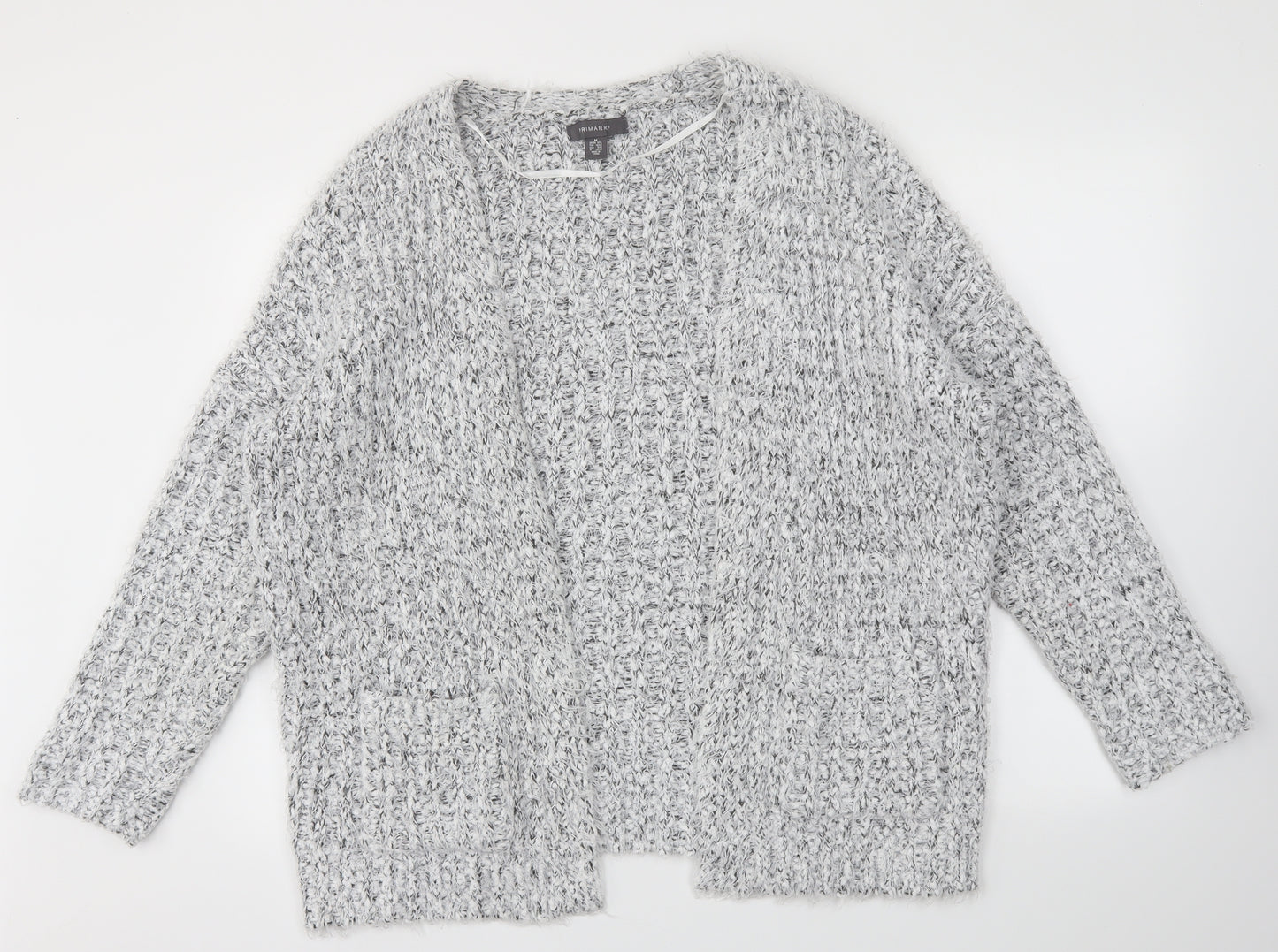 Primark Womens Grey   Cardigan Jumper Size M